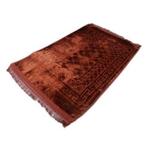 Ja-e-Namaaz Emboss Plain 1050 - Coffee, Home & Lifestyle, Mats, Chase Value, Chase Value