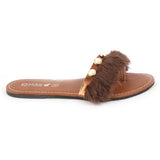 Girls Slipper (001-A) - Brown, Kids, Girls Slippers, Chase Value, Chase Value