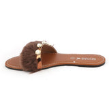 Girls Slipper (001-A) - Brown, Kids, Girls Slippers, Chase Value, Chase Value