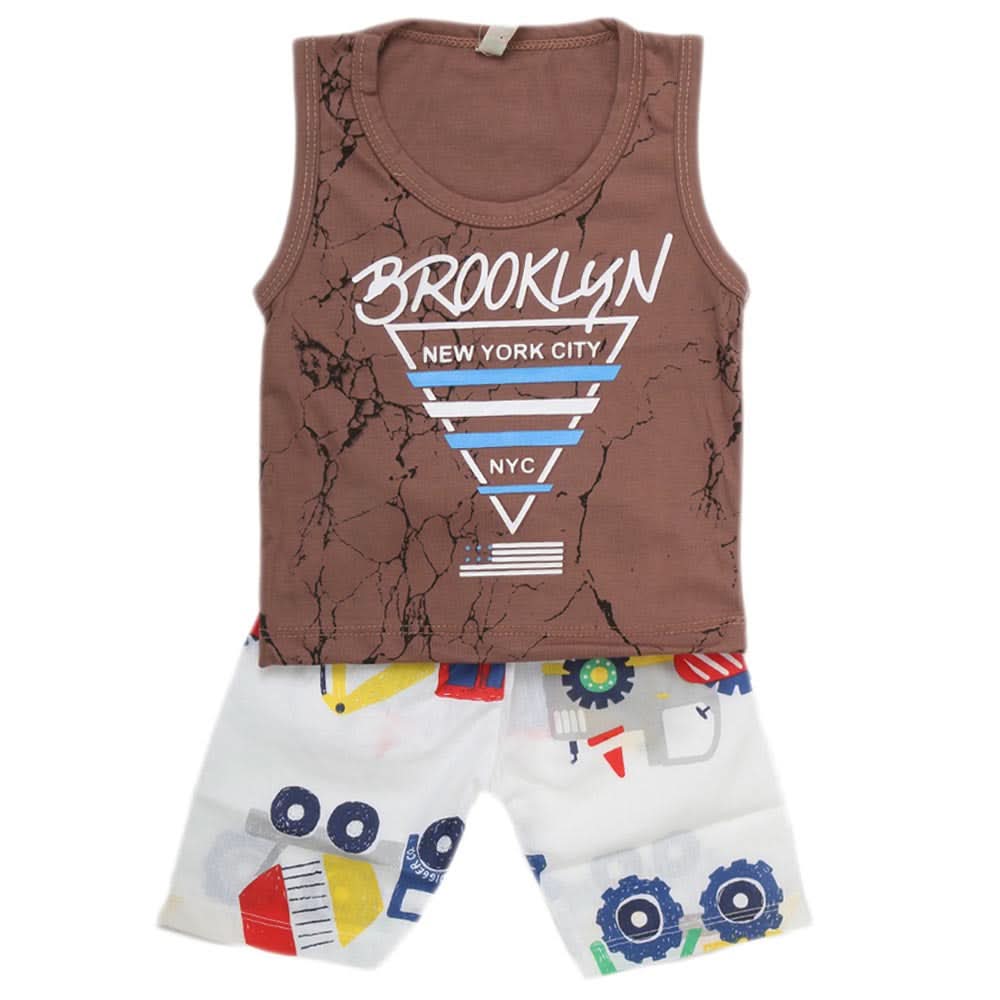 Boys Sando 2 Piece Suit - Coffee, Kids, Boys Sets And Suits, Chase Value, Chase Value