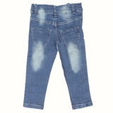 Girls Denim Pant Side Tape - Blue, Kids, Girls Pants And Capri, Chase Value, Chase Value