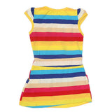 Girls Yarn Dyed Half Sleeves T-Shirt - Multi, Kids, Girls T-Shirts, Chase Value, Chase Value