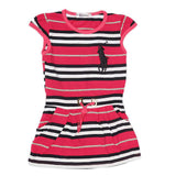 Girls Yarn Dyed Half Sleeves T-Shirt - Pink, Kids, Girls T-Shirts, Chase Value, Chase Value