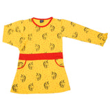 Girls Long Terry Top - Yellow, Girls Tops, Chase Value, Chase Value