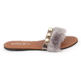 Girls Slipper (001) - Grey, Kids, Girls Slippers, Chase Value, Chase Value