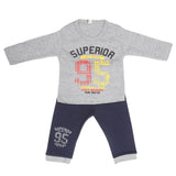 Newborn Boys Full Sleeves Suit 8712 2-3 - Grey, Kids, NB Boys Sets And Suits, Chase Value, Chase Value
