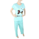 Women's 2 Piece Night Suit - Cyan, Women, Night Suit, Chase Value, Chase Value