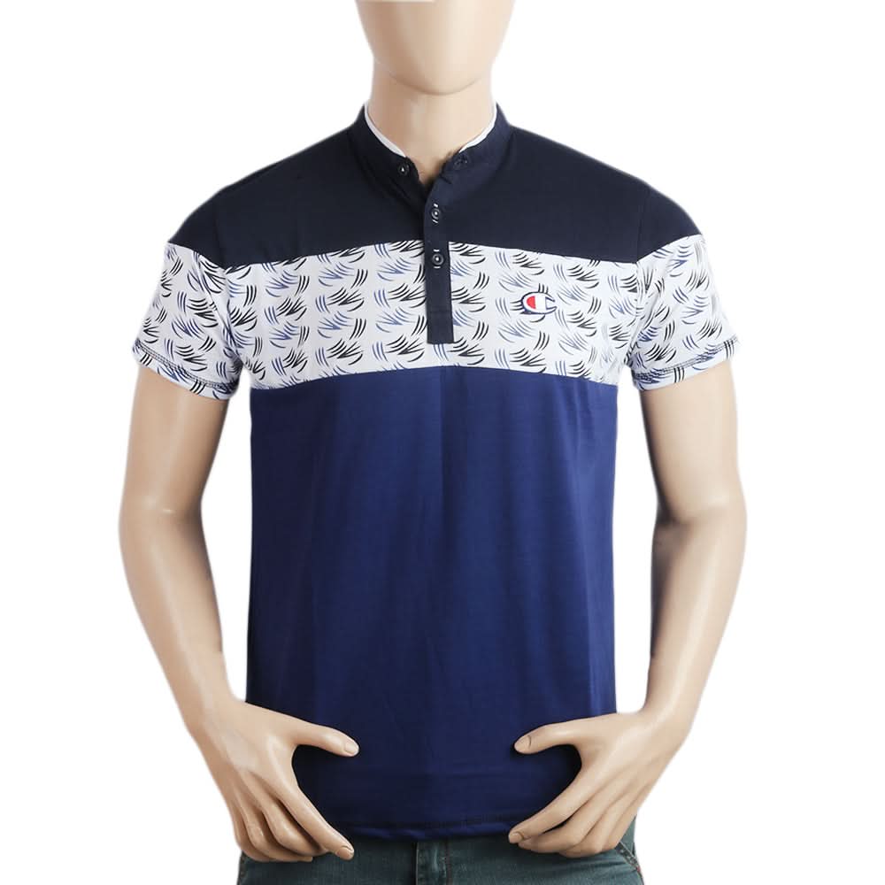 Men's Half Sleeves Polo T-Shirt - Navy Blue, Men, T-Shirts And Polos, Chase Value, Chase Value