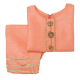 Newborn Girls Shalwar Suit - Peach, Kids, Newborn Girls Sets And Suits, Chase Value, Chase Value