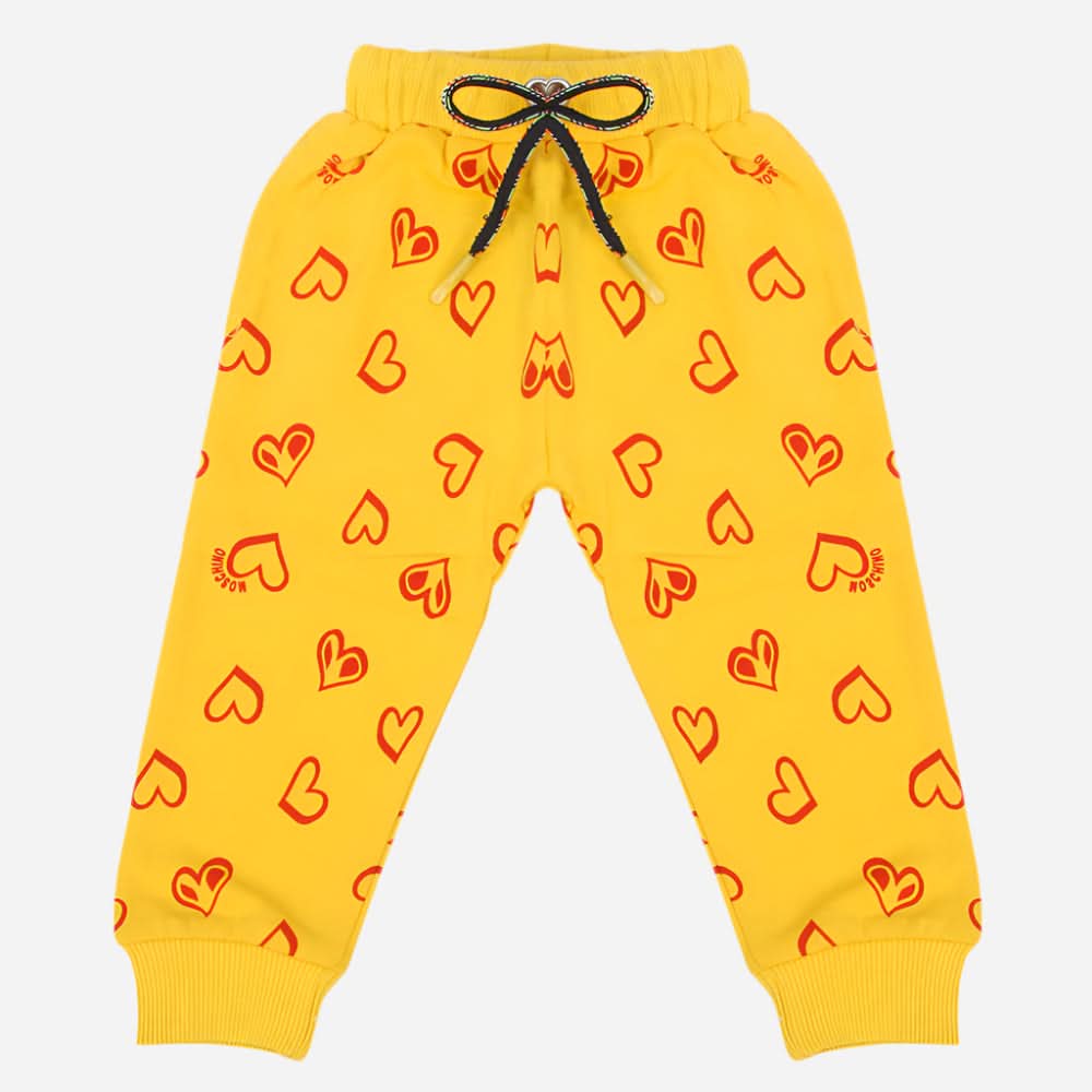 Girls Terry Trouser - Yellow, Girls Pants & Capri, Chase Value, Chase Value