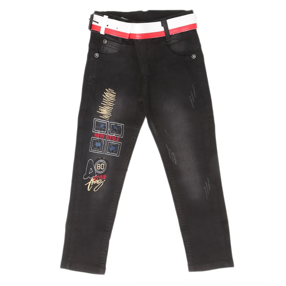 Boys Denim Pant - Black, Kids, Boys Pants, Chase Value, Chase Value