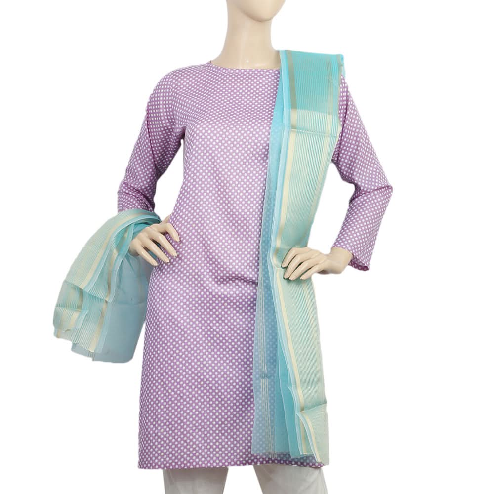 Women's Organza Lining Dupatta - Sky Blue, Women, Dupatta, Chase Value, Chase Value
