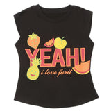 Girls Half Sleeves T-Shirt - Black, Girls T-Shirts, Chase Value, Chase Value