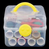 Sewing Basket With Sewing Accessories - Yellow, Home & Decor, Chase Value, Chase Value