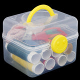 Sewing Basket With Sewing Accessories - Yellow, Home & Decor, Chase Value, Chase Value