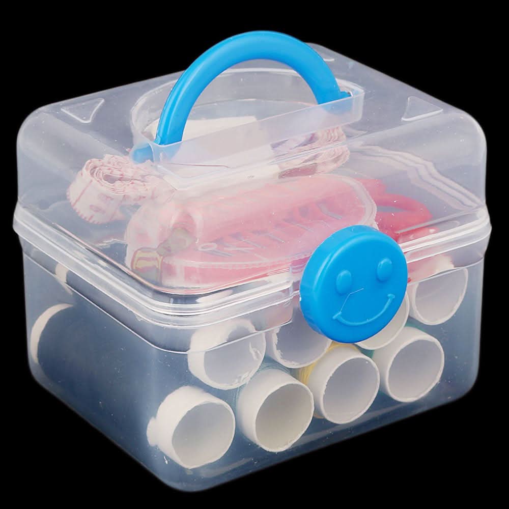 Sewing Basket With Sewing Accessories - Blue, Home & Decor, Chase Value, Chase Value