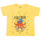 Boys Half Sleeves T-Shirt - Yellow, Boys T-Shirts, Chase Value, Chase Value