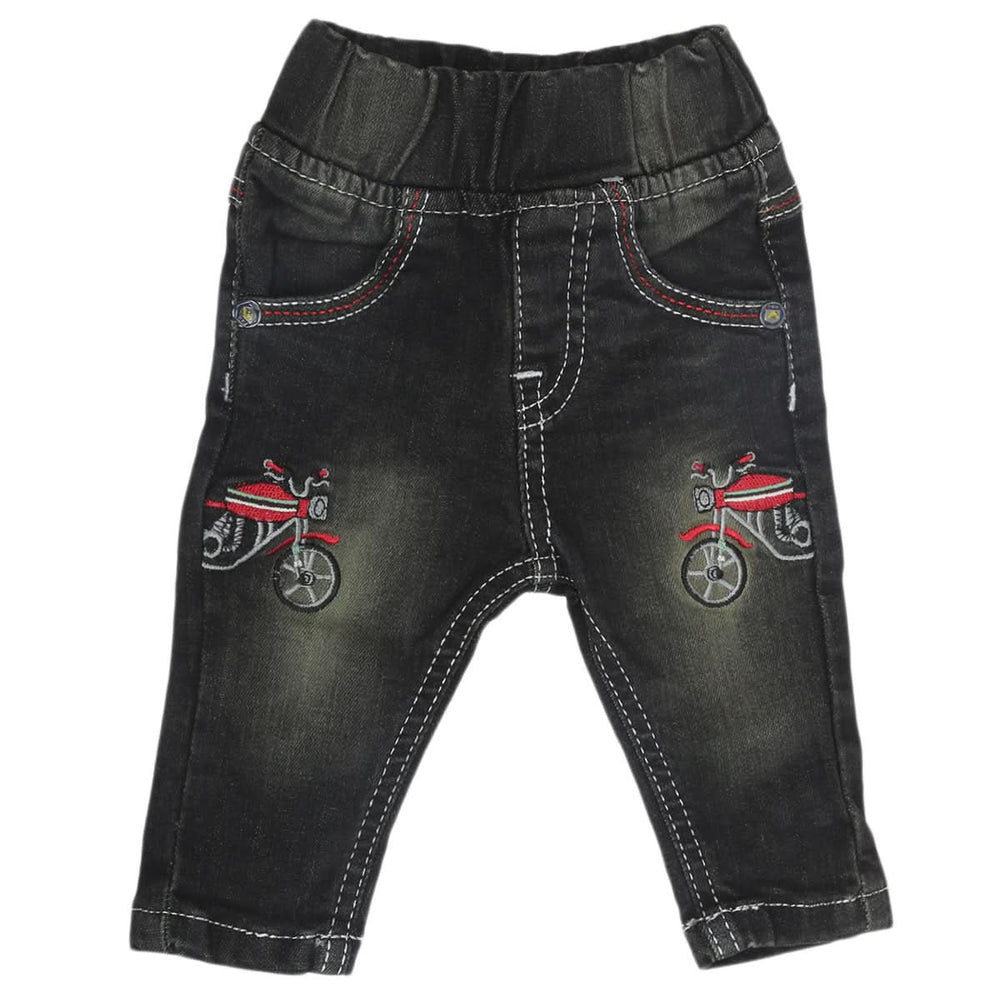 Newborn Boys Pant Denim C-25 - Olive Green, Kids, Newborn Boys Shorts And Pants, Chase Value, Chase Value