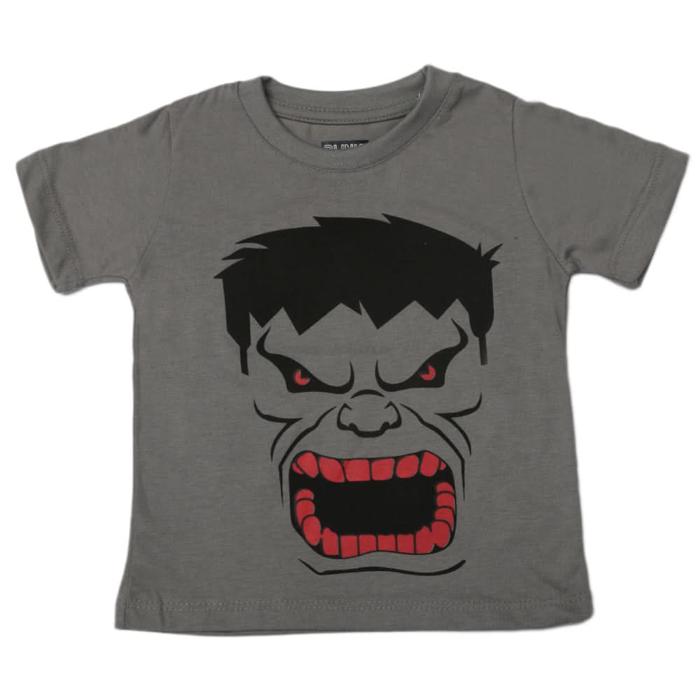 Boys Half Sleeves T-Shirt - Grey, Boys T-Shirts, Chase Value, Chase Value