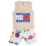Boys Half Sleeves 2 Piece Suit - Fawn, Kids, Boys Sets And Suits, Chase Value, Chase Value