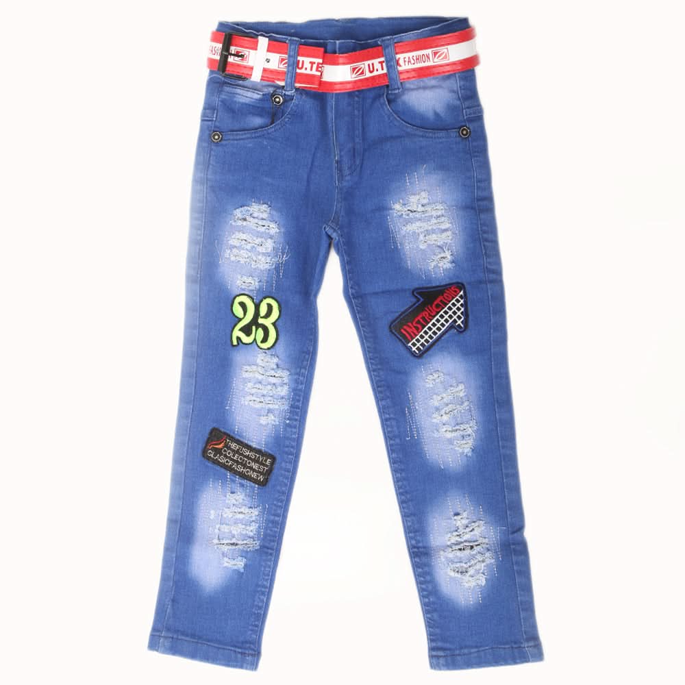 Boys Denim Pant - Sky Blue, Kids, Boys Pants, Chase Value, Chase Value