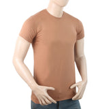 Men's Printed Half Sleeves T-Shirt - Brown, Men, T-Shirts And Polos, Chase Value, Chase Value