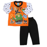 Boys Full Sleeves 2 Pcs Suit - Orange, Kids, Boys Sets And Suits, Chase Value, Chase Value