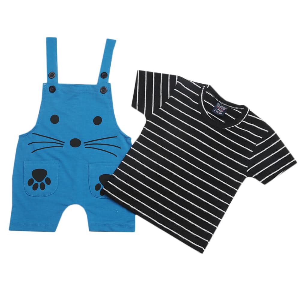 Boys Half Sleeves Romper - Blue, Kids, Boys Sets And Suits, Chase Value, Chase Value