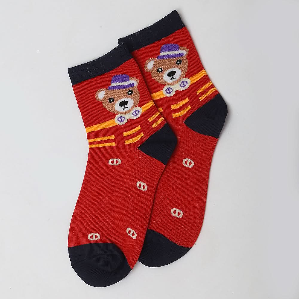 Boys Fancy Socks - Red, Kids, Boys Socks, Chase Value, Chase Value