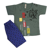 Boys Half Sleeves 2 Piece Suit - Green, Kids, Boys Sets And Suits, Chase Value, Chase Value