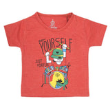 Newborn Boys Printed Half Sleeves T-Shirt - Red, Kids, NB Boys Shirts And T-Shirts, Chase Value, Chase Value