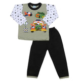 Boys Full Sleeves 2 Pcs Suit - Green, Kids, Boys Sets And Suits, Chase Value, Chase Value