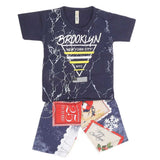 Boys Half Sleeves 2 Piece Suit - Navy Blue, Kids, Boys Sets And Suits, Chase Value, Chase Value