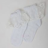 Girls Frill Socks - White, Kids, Girls Socks, Chase Value, Chase Value