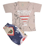 Boys Half Sleeves 2 Piece Suit - Light Grey, Kids, Boys Sets And Suits, Chase Value, Chase Value