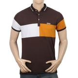 Men's Half Sleeves Polo T-Shirt - Dark Brown, Men, T-Shirts And Polos, Chase Value, Chase Value