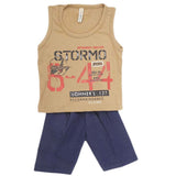 Boys Sando 2 Piece Suit - Khaki, Kids, Boys Sets And Suits, Chase Value, Chase Value