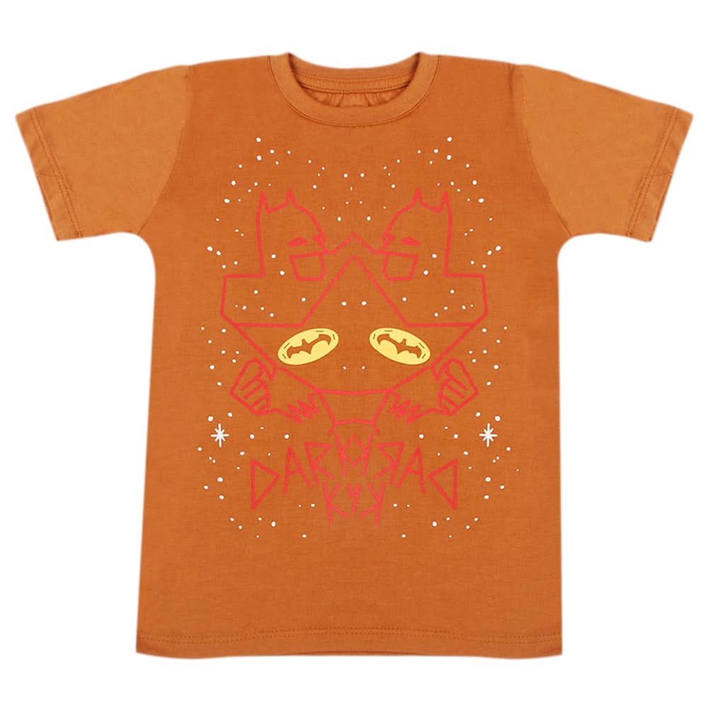Boys Half Sleeves T-Shirt - Dark Brown, Boys T-Shirts, Chase Value, Chase Value