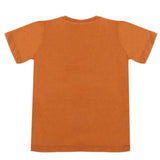 Boys Half Sleeves T-Shirt - Dark Brown, Boys T-Shirts, Chase Value, Chase Value