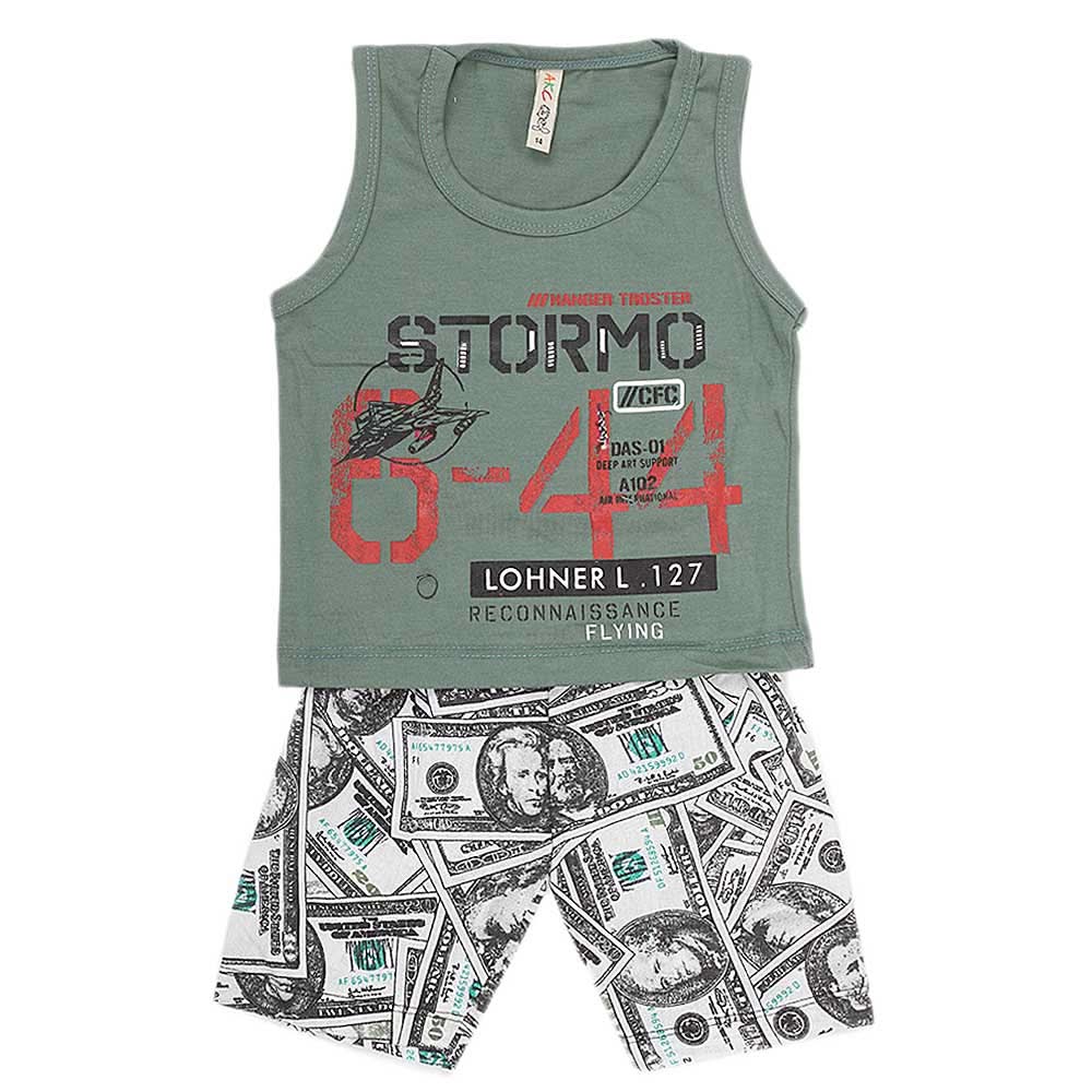 Boys Sando 2 Piece Suit - Green, Kids, Boys Sets And Suits, Chase Value, Chase Value