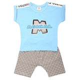 Boys Half Sleeves 2 Piece Suit - Sky Blue, Kids, Boys Sets And Suits, Chase Value, Chase Value