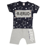 Boys Half Sleeves 2 Piece Suit - Navy Blue, Kids, Boys Sets And Suits, Chase Value, Chase Value