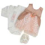 Newborn Girls Gift Set - Peach - A, Kids, Newborn Girls Sets And Suits, Chase Value, Chase Value