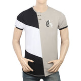 Men's Half Slevees Fancy T-Shirt - Ash Grey, Men, T-Shirts And Polos, Chase Value, Chase Value