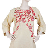 Women's Embroidered 2 Piece Suit - Beige, Women, Shalwar Suits, Chase Value, Chase Value