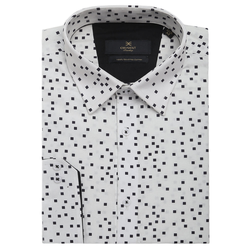 Men's Eminent Saturday Printed Shirt - White, Men, Shirts, Eminent, Chase Value