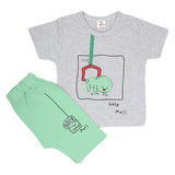 Newborn Boys Half Sleeves Suit - Green, Kids, NB Boys Sets And Suits, Chase Value, Chase Value