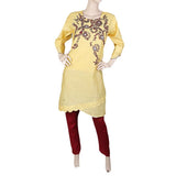 Women's Embroidered 2 Piece Suit - Yellow, Women, Shalwar Suits, Chase Value, Chase Value