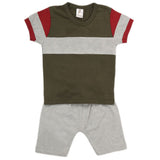 Boys Half Sleeves 2 Piece Suit - Green, Kids, Boys Sets And Suits, Chase Value, Chase Value