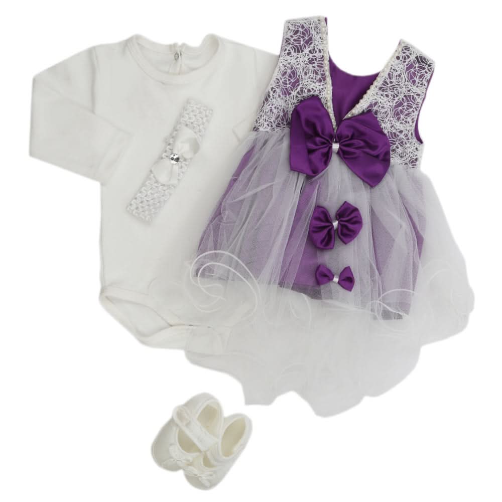Newborn Girls Gift Set - Purple - B, Kids, Newborn Girls Sets And Suits, Chase Value, Chase Value